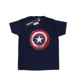 Li-cense Marvel heren captain america splatter shield t-shirt