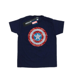 Li-cense Marvel heren captain america pixelated shield t-shirt