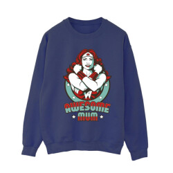 Li-cense Dc comics dames wonder woman wonderful mama sweatshirt