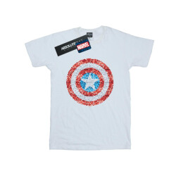 Li-cense Marvel heren captain america pixelated shield t-shirt