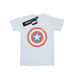 Li-cense Marvel heren captain america getekend schild t-shirt