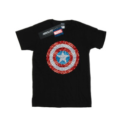 Li-cense Marvel meisjes captain america pixelated shield katoenen t-shirt