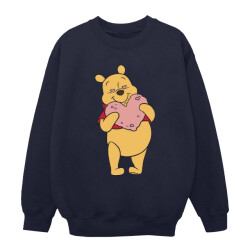 Li-cense Disney dames winnie the pooh sweatshirt met hartjesogen