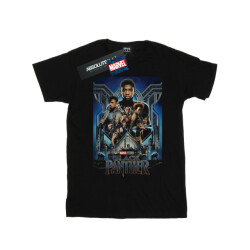 Li-cense Marvel studios meisjes black panther poster katoenen t-shirt