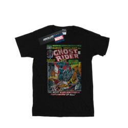 Li-cense Marvel heren ghost rider distressed spotlight t-shirt