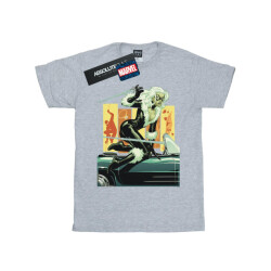Li-cense Marvel meisjes zwart kat auto katoenen t-shirt
