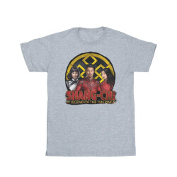 Li-cense Marvel meisjes shang-chi en de legende van de tien ringen groep logo embleem katoenen t-shirt