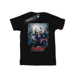 Li-cense Marvel studios meisjes avengers age of ultron poster katoenen t-shirt