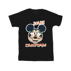 Li-cense Disney meisjes mickey mouse jolly kerstbril katoenen t-shirt