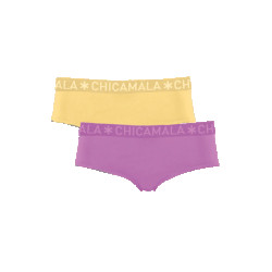 Muchachomalo Girls 2-pack hipster solid