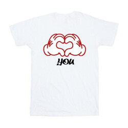 Li-cense Disney heren mickey mouse love you hands t-shirt