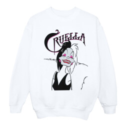 Li-cense Disney dames cruella de vil boze glimlach sweatshirt