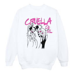 Li-cense Disney dames cruella de vil collared sweatshirt
