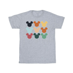 Li-cense Disney meisjes mickey mouse hoofden vierkant katoenen t-shirt