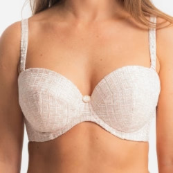 Louisa Bracq Tweegy strapless bh 53518 nude rose