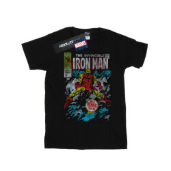 Li-cense Marvel meisjes invincible iron man distressed issue one katoenen t-shirt