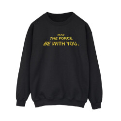 Li-cense Star wars dames may the force opening crawls sweatshirt