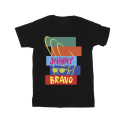 Li-cense Johnny bravo heren rechthoek pop art t-shirt