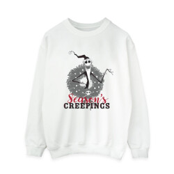 Li-cense Disney dames the nightmare before christmas seasons creepings krans sweatshirt