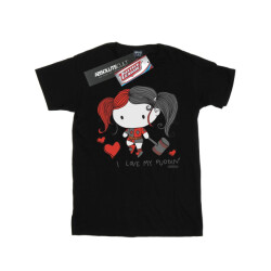 Li-cense Dc comics meisjes justice league i love my puddin' katoenen t-shirt