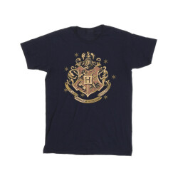 Li-cense Harry potter heren goud hogwart crest t-shirt
