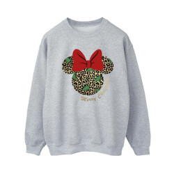 Li-cense Disney dames minnie mouse luipaard kerst sweatshirt