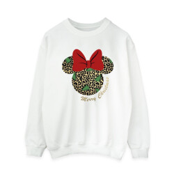 Li-cense Disney dames minnie mouse luipaard kerst sweatshirt