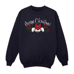 Li-cense Disney dames minnie mouse kerstmis holly sweatshirt