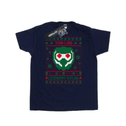 Li-cense Marvel heren guardians of the galaxy vol. 2 star lord fair isle t-shirt