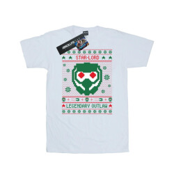 Li-cense Marvel heren guardians of the galaxy vol. 2 star lord fair isle t-shirt
