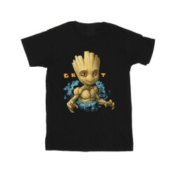 Li-cense Guardians of the galaxy heren groot bloemen t-shirt