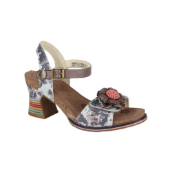 Laura Vita Decbyo 22 gris dames sandalen gekleed