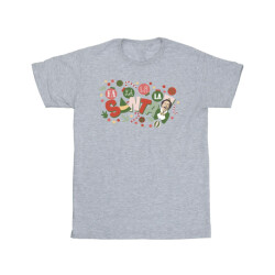 Li-cense Elf katoenen t-shirt santa fa la la voor meisjes