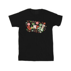 Li-cense Elf katoenen t-shirt santa fa la la voor meisjes