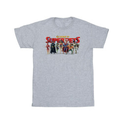 Li-cense Dc comics meisjes dc league of super-pets groep logo katoenen t-shirt