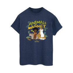 Li-cense Disney dames encanto animal magnet cotton boyfriend t-shirt