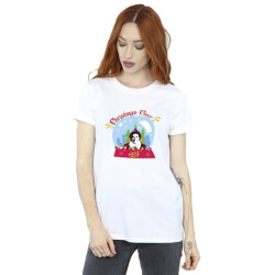 Li-cense Elf dames kerstmis snowglobe katoenen vriendje t-shirt