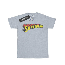 Li-cense Dc comics meisjes superman telescopisch gekraakt logo katoenen t-shirt