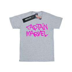 Li-cense Marvel meisjes captain spuittekst katoenen t-shirt