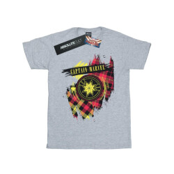 Li-cense Marvel meisjes captain tartan patch katoenen t-shirt