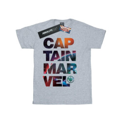 Li-cense Marvel meisjes captain ruimtevaart tekst katoenen t-shirt