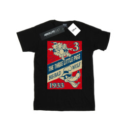 Li-cense Disney meisjes drie kleine varkens en de grote boze wolf katoenen t-shirt