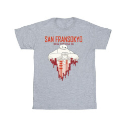 Li-cense Disney meisjes big hero 6 baymax san fransokyo hart katoenen t-shirt