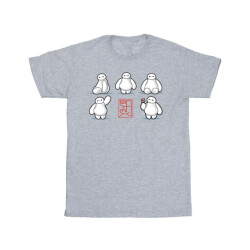 Li-cense Disney meisjes big hero 6 baymax vele houdingen katoenen t-shirt