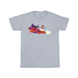 Li-cense Disney meisjes big hero 6 baymax hiro brug katoenen t-shirt