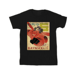 Li-cense Disney meisjes big hero 6 baymax flying baymax krant katoenen t-shirt