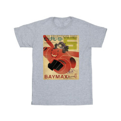 Li-cense Disney meisjes big hero 6 baymax flying baymax krant katoenen t-shirt