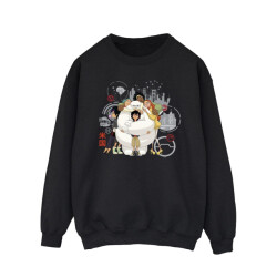 Li-cense Disney heren big hero 6 baymax groep knuffel sweatshirt