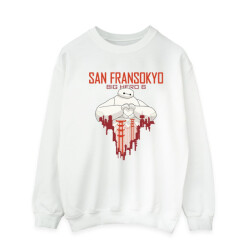 Li-cense Disney heren big hero 6 baymax san fransokyo hart sweatshirt