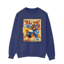 Li-cense Disney heren big hero 6 baymax fred krant sweatshirt